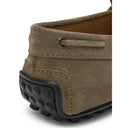 Beige Suede Leather Moccassin