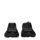 Black Leather Athletic Sneakers