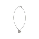 Necklace with round plaque