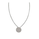 Necklace with round plaque