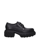 Black Leather Oxfords And Derbies