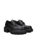 Black Leather Oxfords And Derbies