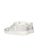 Beige Leather Low Tops