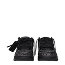 Black Leather Sneakers