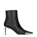 Black Leather Ankle Boots