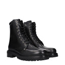 Black Leather Ankle Boots