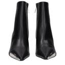 Black Leather Ankle Boots
