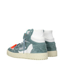 White Fabric High Tops