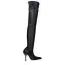 Black Leather Over The Knee