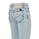 Calça Jeans Skinny Azul de Algodão