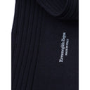 Navy Blue Wool Sock