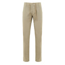 Beige Cotton Casual Pant
