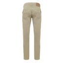 Beige Cotton Casual Pant