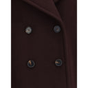 Bordeaux Fleece Wool Coat