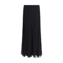 Silk Long Skirt