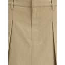 Pleated cotton short Skirt