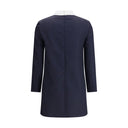 High Wool Suiting Shift Dress
