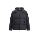 Hooded Diagonal Arrow Down Jacket
