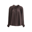 Geometric Silk Blouse