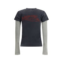 Washed Crayon Political Double-Sleeve T-Shirt