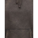 Sudadera con capucha de escote fruncido