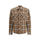 Checked wool Overshirt