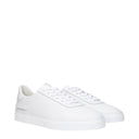 White Leather Low Tops
