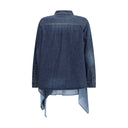 Denim and satin Shirt