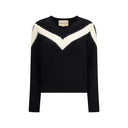 Wool Sweater with a bow at the back
