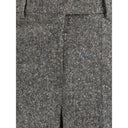 Bottonato Natté Wool Trousers