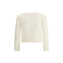 Jumper with a buttoned keyhole neck