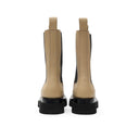 Beige Leather Boot