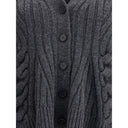 Peplum Cable Cardigan