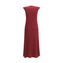 Ribbed Cashmere Silk Sleeveless Long Dress