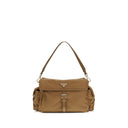 Brown Recycled Polyamide Shoulder Bag