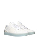 White Leather Low Tops