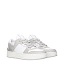 White Leather Low Tops