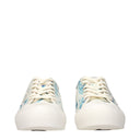 Beige Fabric Low Tops