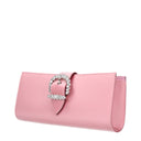 Pink Satin Clutch Bags