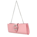 Pink Satin Clutch Bags