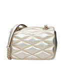 Bolsos de Hombro de Cuero Dorado