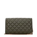 Green Leather Clutch Bags