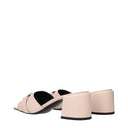 Pink Leather Platforms
