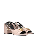 Pink Leather Platforms