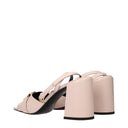 Pink Leather Platforms