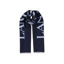 Wool And Silk Logo Scarf