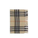 Wide Check Cashmere Scarf