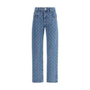 Moon Laser Straight Denim Jeans