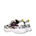 Scarpe da ginnastica atletiche in tessuto rosso