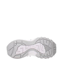 White Fabric Chunky Sneakers
